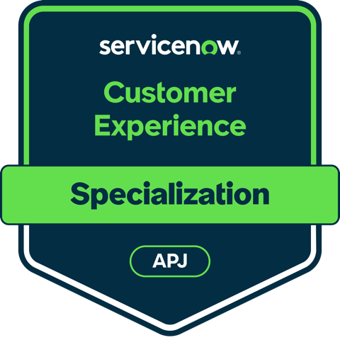 Customer Experience specialization (APJ) badge
