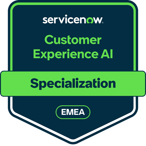 Customer Experience AI specialization (EMEA) badge