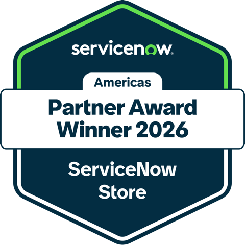 ServiceNow Store Partner Award (AMS, 2026) badge