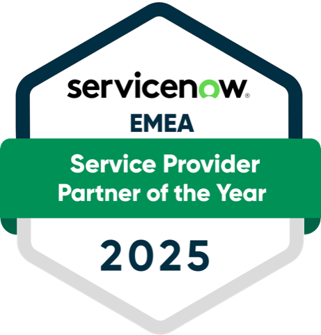 Service Provider Partner of the Year (EMEA, 2025) badge