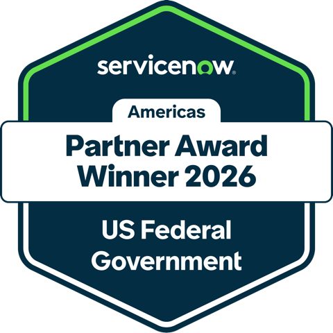 US Federal Government Partner Award (AMS, 2026) badge