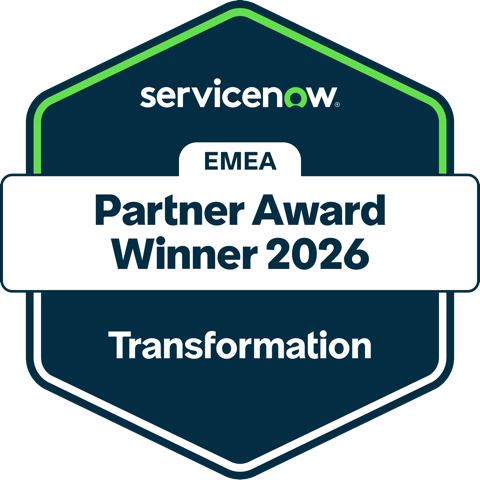 Transformation Partner Award (EMEA, 2026) badge