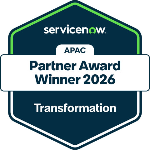 Transformation Partner Award (APJ, 2026) badge