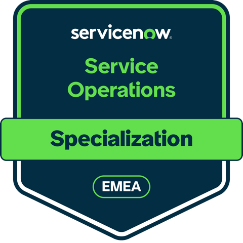 Service Operations specialization (EMEA) badge