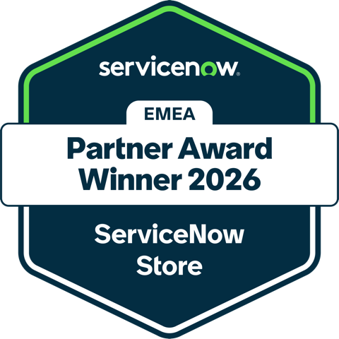 ServiceNow Store Partner Award (EMEA, 2026) badge